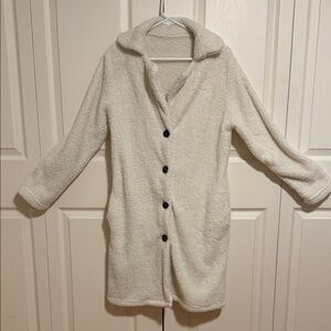 Cream Button down Fleece